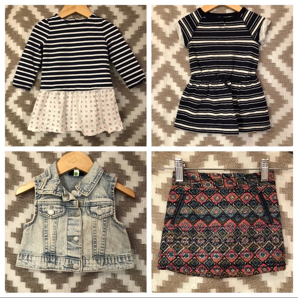 OshKosh B'gosh Other - Girl’s 18 Month OshKosh Dress Skirt Denim Vest Lot
